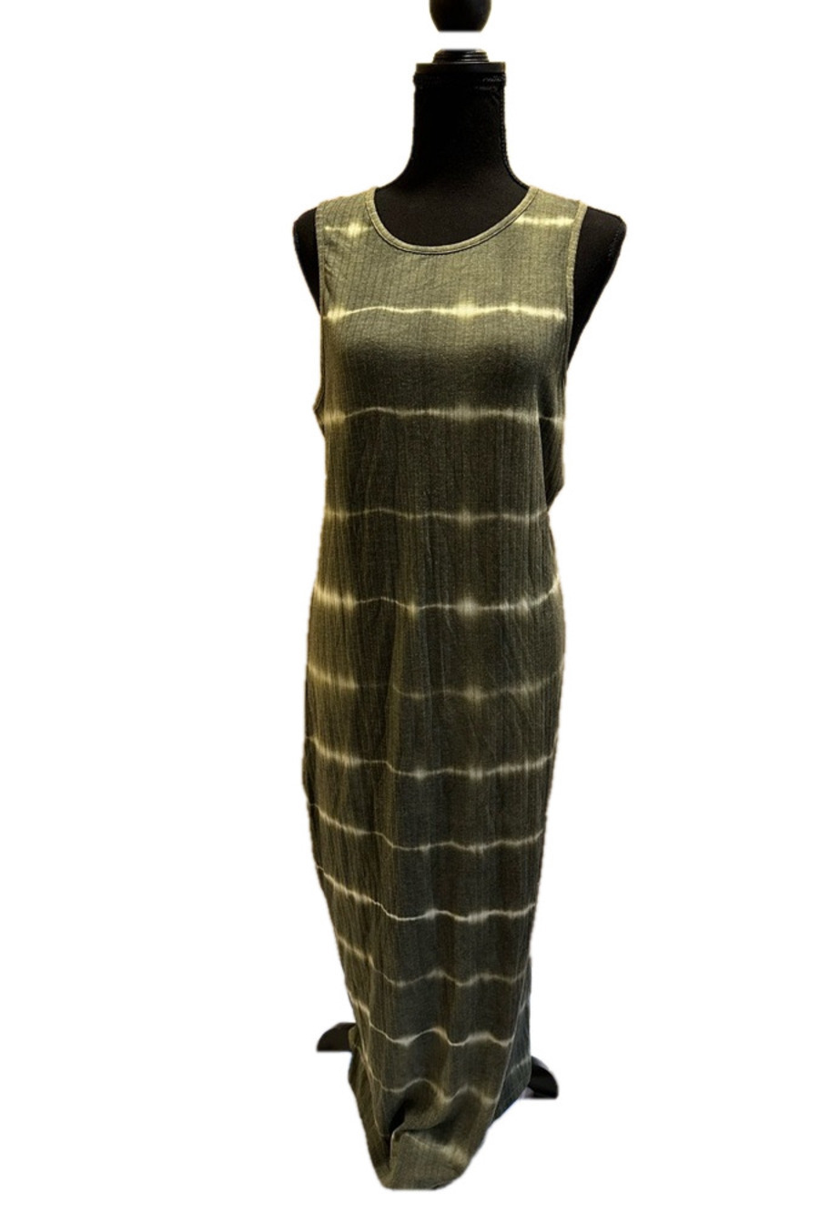 NWT VERO MODA GREEN TIE DYE MAXI DRESS